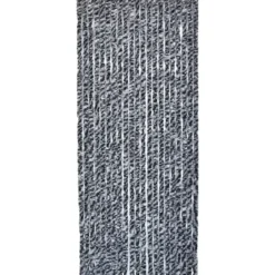 RIDEAU DE PORTE CHENILLE 90X210 CM CHINE GRIS NOIR