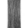 RIDEAU DE PORTE LANIERES TRESSEES 90X200CM GRIS