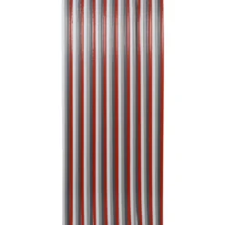 RIDEAU DE PORTE PLASTIQUE 90X220CM ROUGE BLANC GRIS