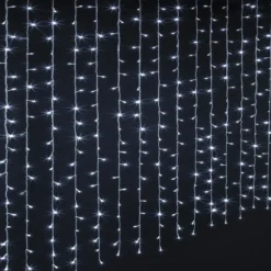 RIDEAU FACADE L.150CM 300 LEDS BLANC FROID