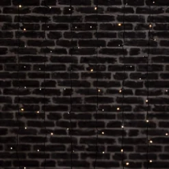 RIDEAU FACADE SOLAIRE L.120CM 204 LEDS BLANC CHAUD