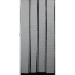 RIDEAU MOUSTIQUAIRE FIBRE DE VERRE 4 FIXATIONS 100X230 NOIR