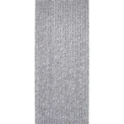 RIDEAU PORTE CHENILLE 90X210CM GRIS BLANC