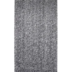 RIDEAU PORTE CHENILLE 120X220CM NOIR BLANC