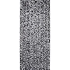 RIDEAU PORTE CHENILLE 90X210CM NOIR BLANC