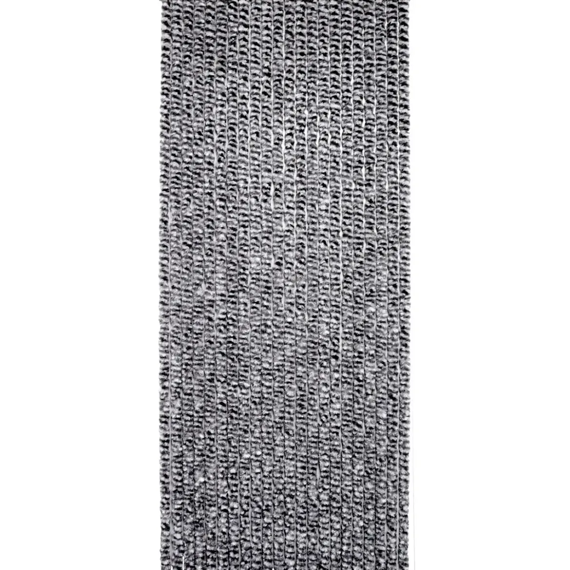 RIDEAU PORTE CHENILLE 90X210CM NOIR BLANC