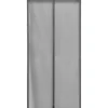 RIDEAU PORTE MOUSTIQUAIRE AIMANTE ENCADREMENT 100X220CM GRIS