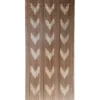 RIDEAU PORTE STICK BAMBOU IMPRIME CHEVRON 90X200CM TAUPE