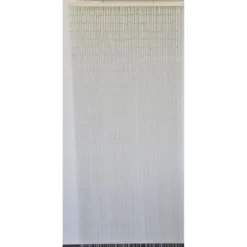 RIDEAU PORTE STICK BAMBOU 90X200CM BLANC