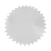 ROND VOILE BRILLANT FESTON EN POINTE X10 PIECES BLANC