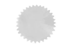 ROND VOILE BRILLANT FESTON EN POINTE X10 PIECES BLANC