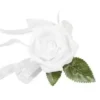 ROSE AVEC FEUILLE ET RUBANS DEMOISELLE D HONNEUR X1 PIECE