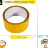 ROULEAU ADHESIF DOUBLE FACE 7.5M D.48MM