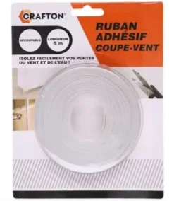 RUBAN ADHESIF COUPE VENT BAS DE PORTE 5M