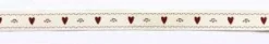 RUBAN COTON COEURS ROUGE 1.5 CM X 2 M