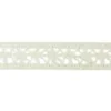 RUBAN DENTELLE COTON BLANC FLEUR 1.8CMX2M
