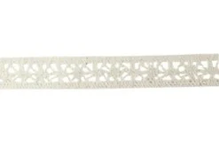 RUBAN DENTELLE COTON ECRU FLEUR 1.8CMX2M