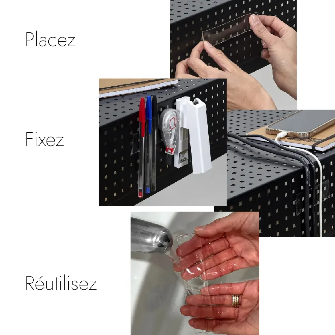 RUBAN GEL ADHESIF DOUBLE FACE 1 METRE