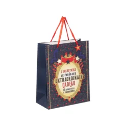 SAC CADEAU CIRQUE D.26X12.5X33CM
