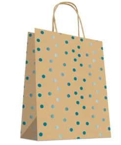 SAC CABAS KRAFT BRUN PF POIS METAL 24X32CM