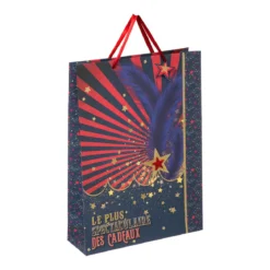 SAC CADEAU CIRQUE D.33X15X46CM