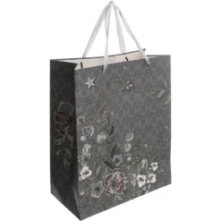 SAC CADEAU MANOIR HIVER D.26.7X12.5X33CM
