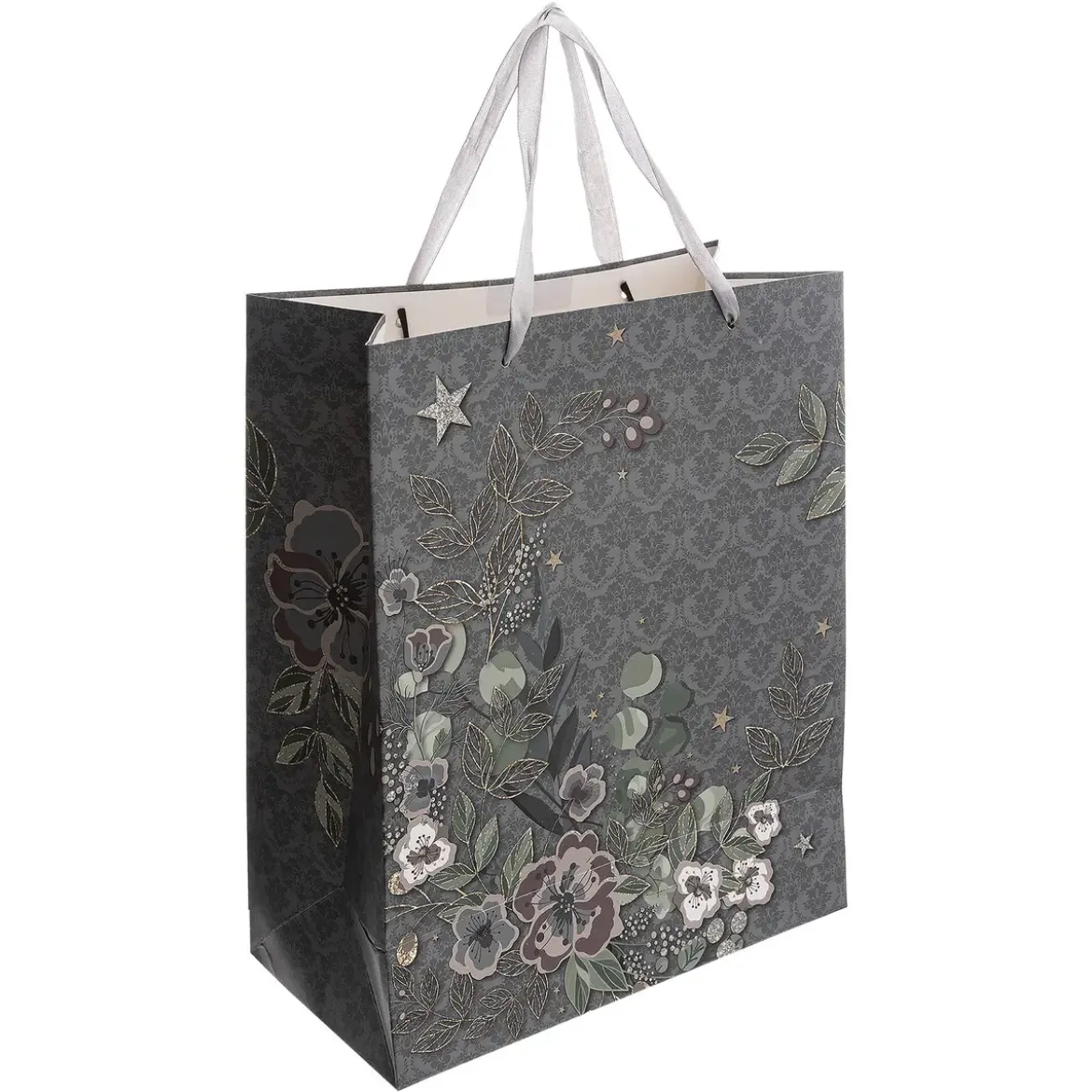 SAC CADEAU MANOIR HIVER D.26.7X12.5X33CM