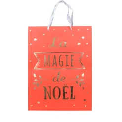 SAC CADEAU NOEL 28X8X37CM