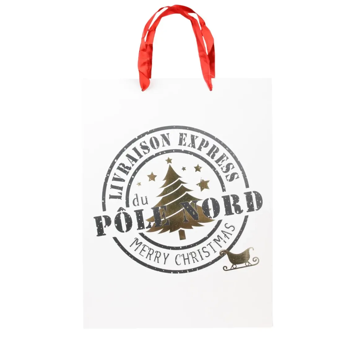 SAC CADEAU NOEL 28X8X37CM