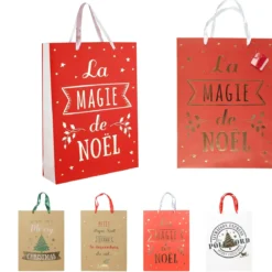SAC CADEAU NOEL 28X8X37CM