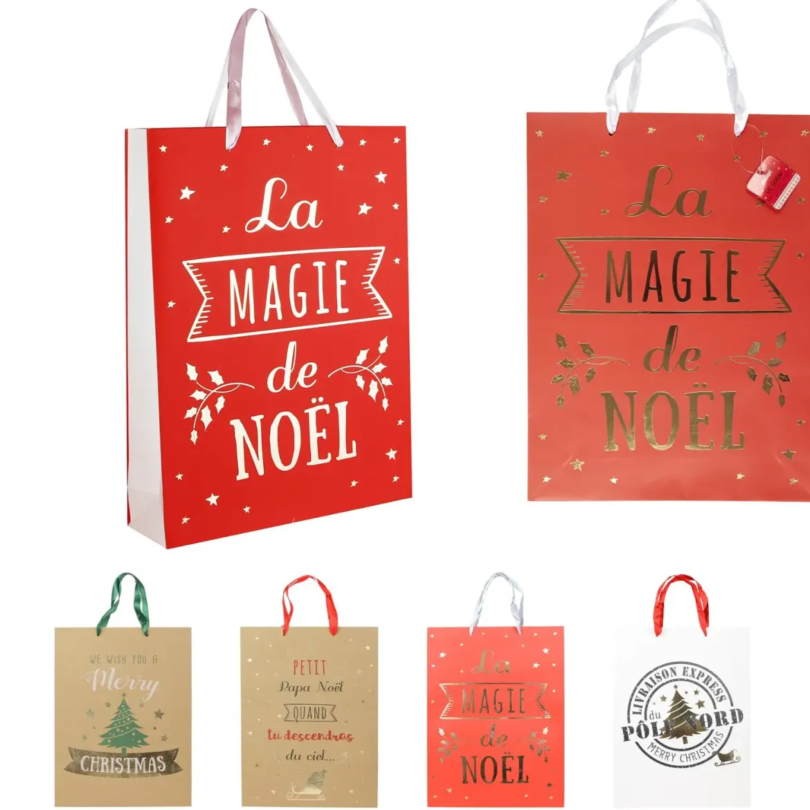 SAC CADEAU NOEL 28X8X37CM