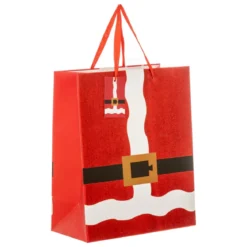 SAC CADEAU PERE NOEL PAILLETTES D.26.7X13.7X33CM