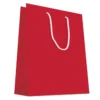 SAC CADEAU UNIS ROUGE MAT PETIT FORMAT