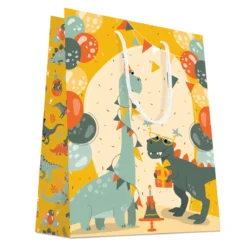 SAC CADEAUX DINOS 18X23CM
