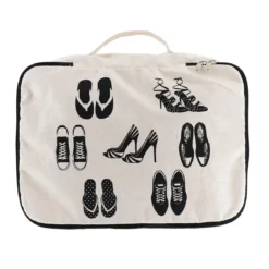 SAC CHAUSSURES VOYAGE IMPRIME NATUREL