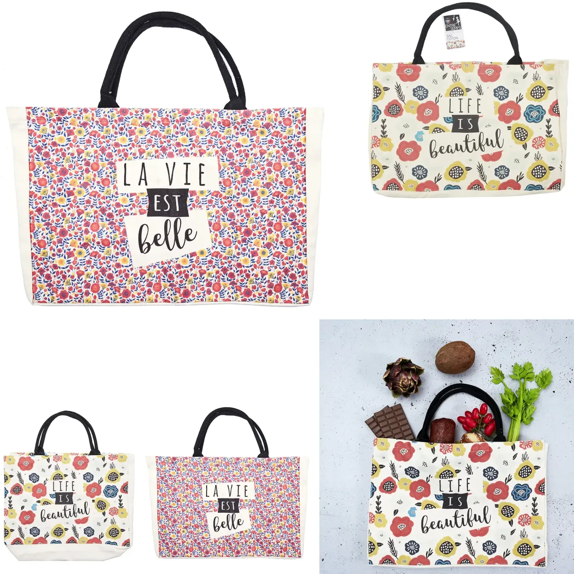 SAC COTON LIBERTY 42X58CM