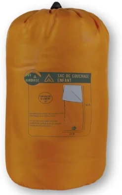 SAC DE COUCHAGE DE CAMPING KANDBASE ENFANT ORANGE