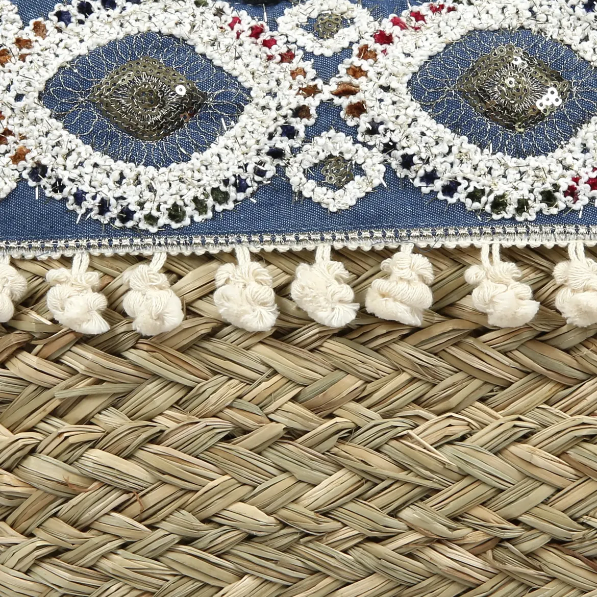 SAC DE PLAGE EN PAILLE 49X30CM
