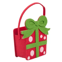 SAC FEUTRINE CADEAU DE NOEL 23X18CM