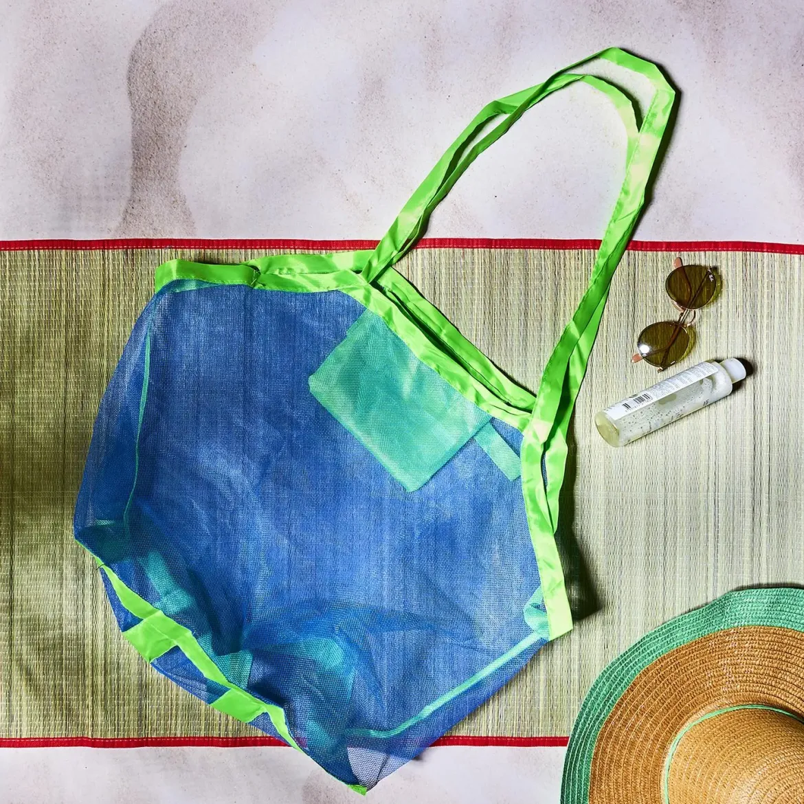 SAC FILET DE PLAGE 45X26CM