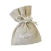 SACHET BAPTEME EN TOILE X4 PIECES