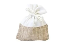 SACHET TOILE ET TISSU X4 PIECES