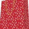 SAC KDO DORE ROUGE A CHAUD GUIRLANDES PF 18X23CM