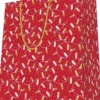 SAC KDO DORE ROUGE A CHAUD GUIRLANDES MF 26X32CM