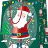 SAC KDO ENFANT PERENOEL ROUGE VERT MF 26X32CM