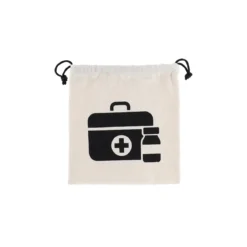 SAC MEDICAMENTS VOYAGE IMPRIME NATUREL