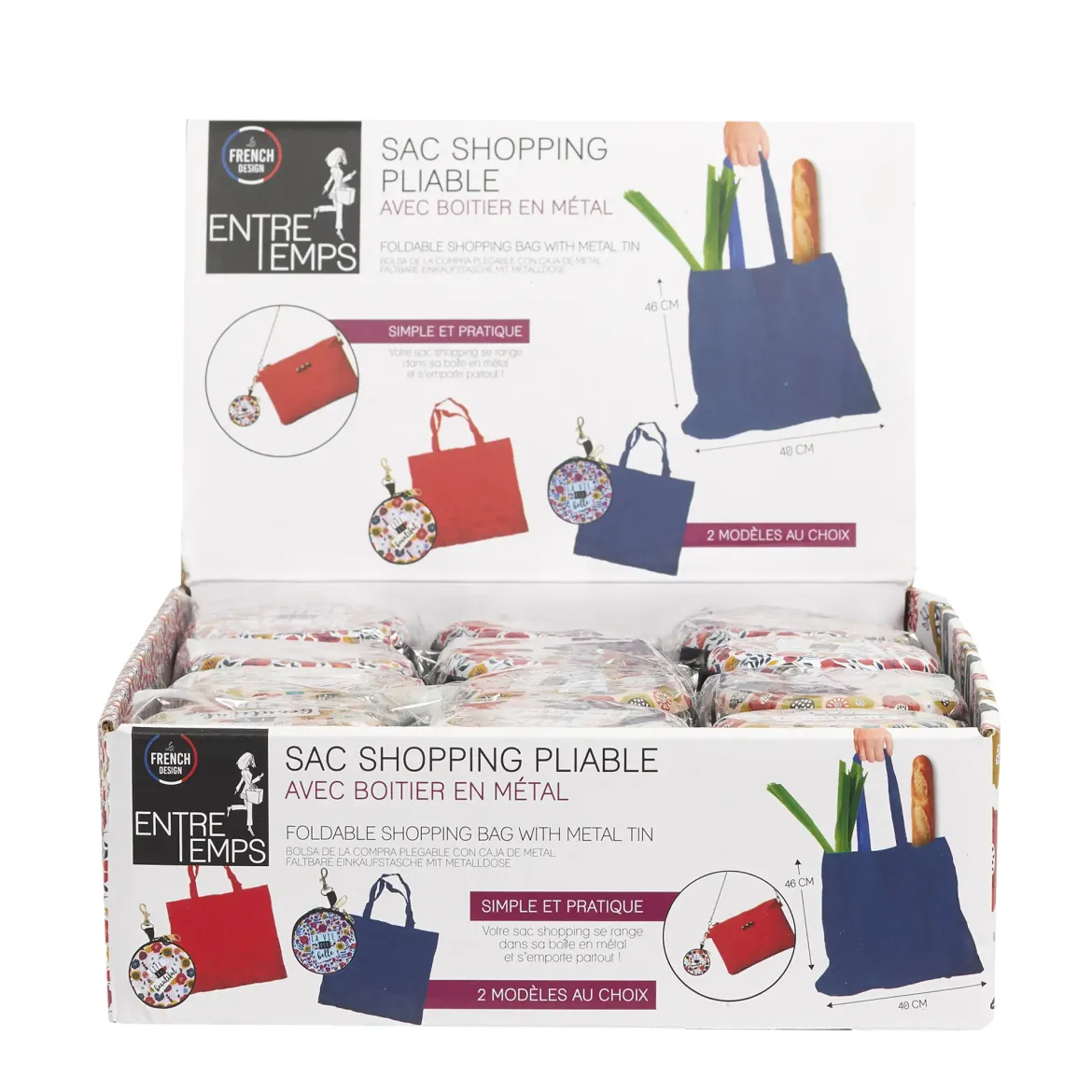 SAC PLIABLE AVEC BOITIER METAL LIBERTY