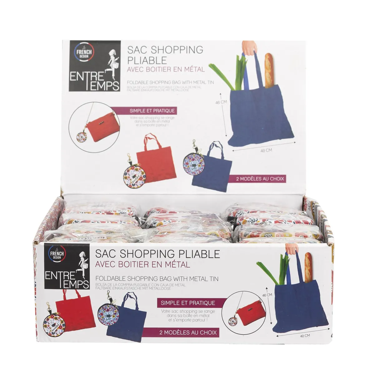 SAC PLIABLE AVEC BOITIER METAL LIBERTY