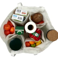 SAC SHOPPING MULTIPOCHE COTON 40X21X29.5CM