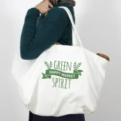 SAC SHOPPING MULTIPOCHE COTON 40X21X29.5CM